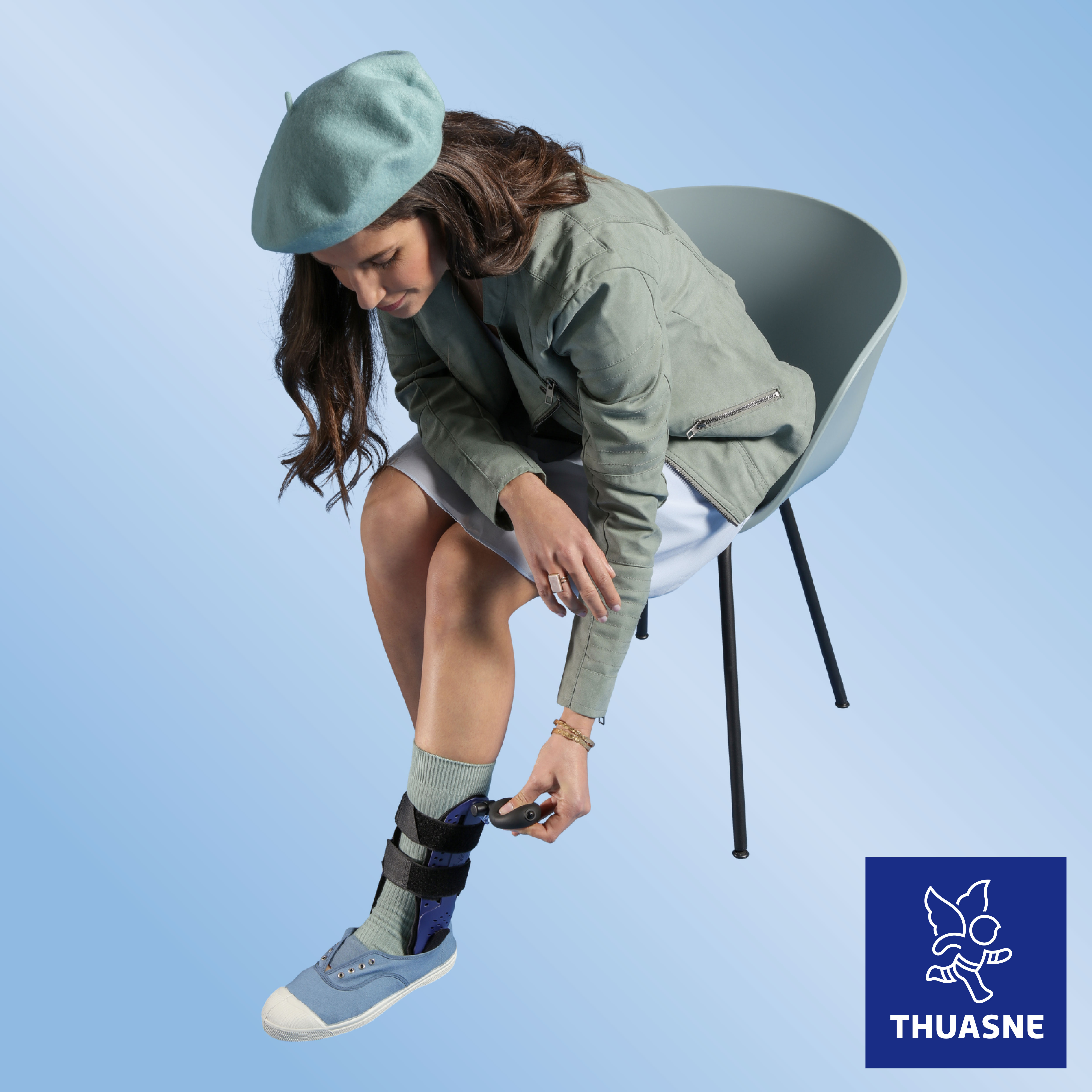 法國途安2334 Ligacast Air+ 途安充氣踝夾板3